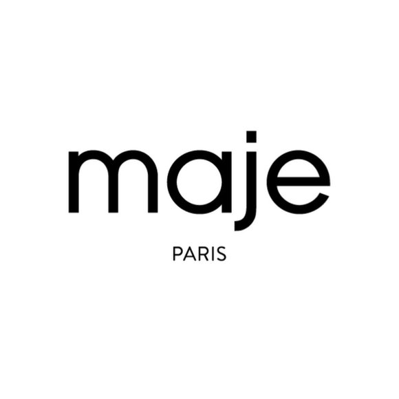 Maje Ballerina Flats Point Toe Black Leather Women's Size 6 & 8 Shoes MSRP $315 - Picture 9 of 9